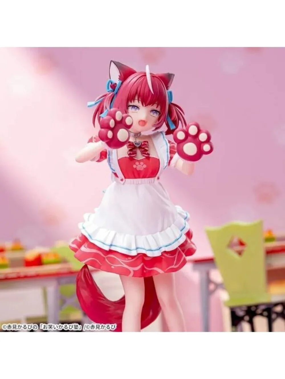 Akami Karubi Anime Figure by Lumica - Adorable Catgirl with Paws and Tail